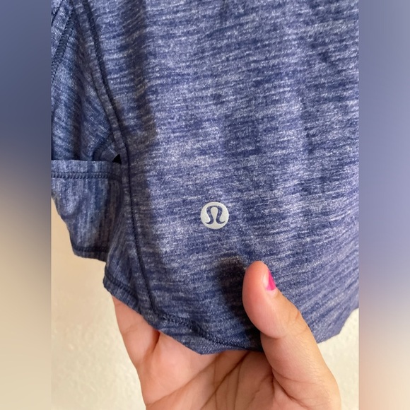 Lululemon Var-City Muscle Tank Top heathered hero blue- size 8 - Picture 5 of 7